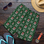 Santa Claus Knitted Pattern Print Men's Shorts