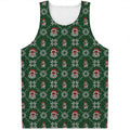 Santa Claus Knitted Pattern Print Men's Tank Top