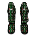 Santa Claus Knitted Pattern Print Muay Thai Shin Guards