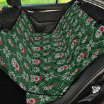 Santa Claus Knitted Pattern Print Pet Car Back Seat Cover