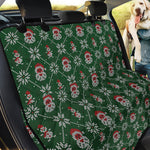 Santa Claus Knitted Pattern Print Pet Car Back Seat Cover