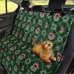 Santa Claus Knitted Pattern Print Pet Car Back Seat Cover