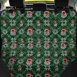 Santa Claus Knitted Pattern Print Pet Car Back Seat Cover