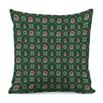 Santa Claus Knitted Pattern Print Pillow Cover