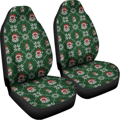 Santa Claus Knitted Pattern Print Universal Fit Car Seat Covers