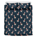Santa Claus Llama Xmas Pattern Print Duvet Cover Bedding Set