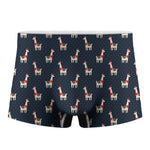 Santa Claus Llama Xmas Pattern Print Men's Boxer Briefs