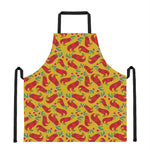 Santa Claus T-Rex Christmas Dino Print Apron