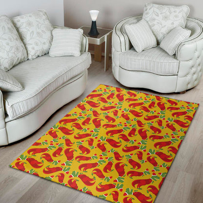 Santa Claus T-Rex Christmas Dino Print Area Rug