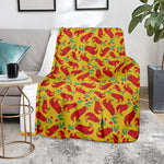 Santa Claus T-Rex Christmas Dino Print Blanket