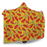 Santa Claus T-Rex Christmas Dino Print Hooded Blanket