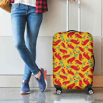 Santa Claus T-Rex Christmas Dino Print Luggage Cover