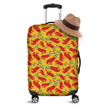 Santa Claus T-Rex Christmas Dino Print Luggage Cover
