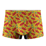 Santa Claus T-Rex Christmas Dino Print Men's Boxer Briefs