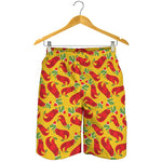 Santa Claus T-Rex Christmas Dino Print Men's Shorts