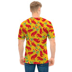 Santa Claus T-Rex Christmas Dino Print Men's T-Shirt