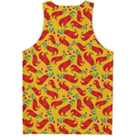 Santa Claus T-Rex Christmas Dino Print Men's Tank Top