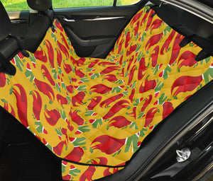 Santa Claus T-Rex Christmas Dino Print Pet Car Back Seat Cover