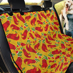 Santa Claus T-Rex Christmas Dino Print Pet Car Back Seat Cover