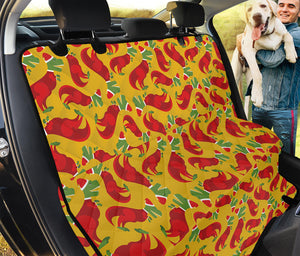 Santa Claus T-Rex Christmas Dino Print Pet Car Back Seat Cover