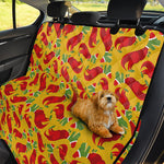 Santa Claus T-Rex Christmas Dino Print Pet Car Back Seat Cover