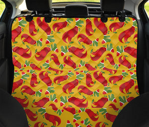 Santa Claus T-Rex Christmas Dino Print Pet Car Back Seat Cover