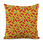 Santa Claus T-Rex Christmas Dino Print Pillow Cover