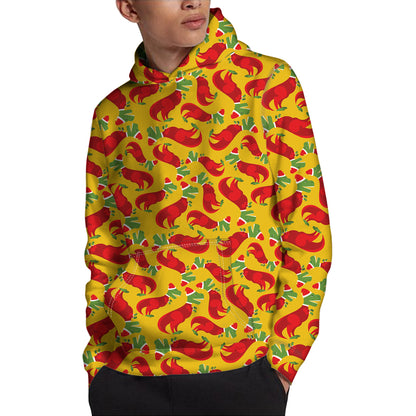 Santa Claus T-Rex Christmas Dino Print Pullover Hoodie