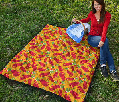 Santa Claus T-Rex Christmas Dino Print Quilt