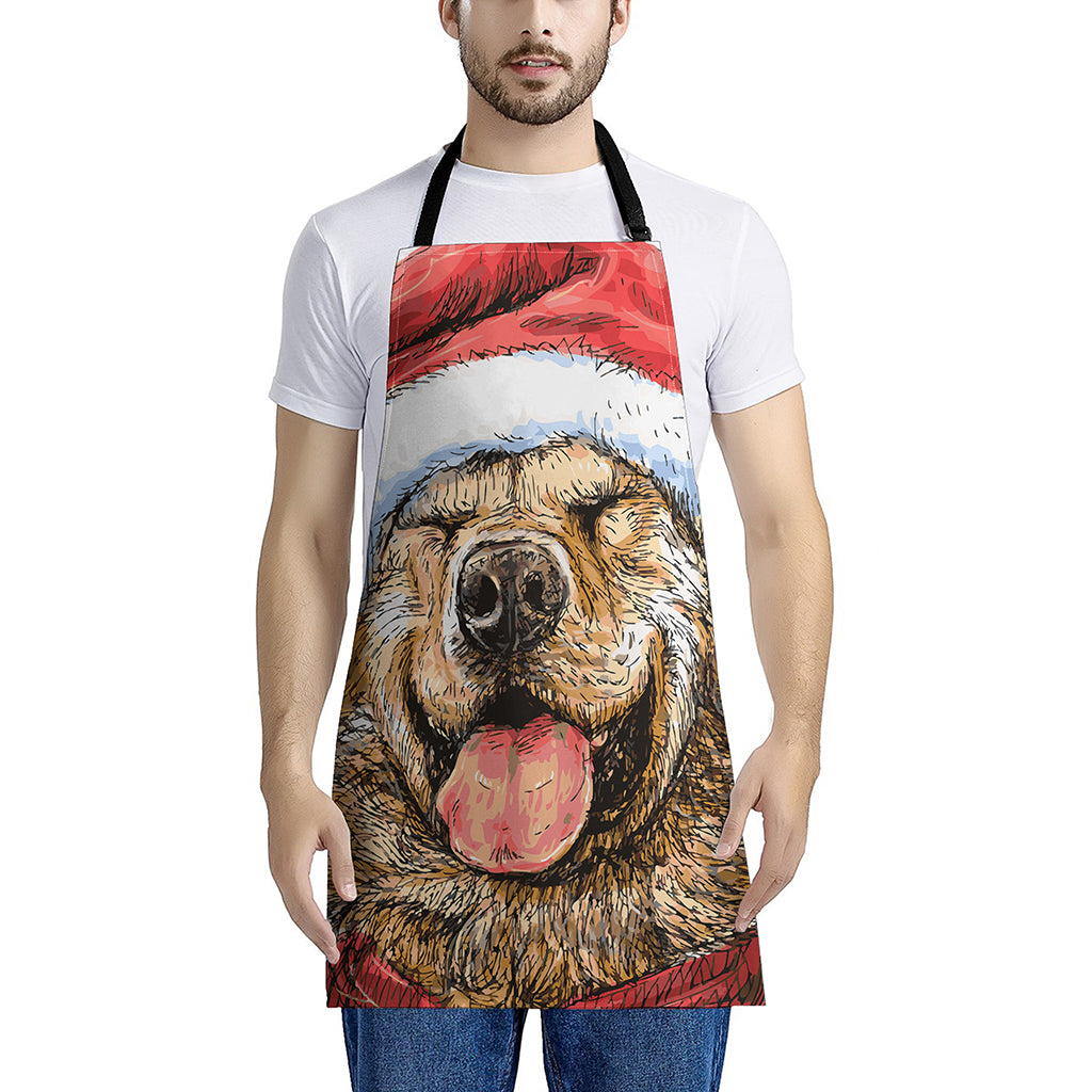 Santa Labrador Retriever Print Apron