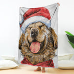 Santa Labrador Retriever Print Blanket