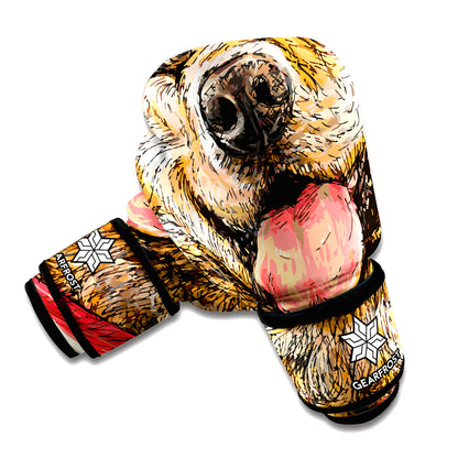 Santa Labrador Retriever Print Boxing Gloves