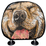 Santa Labrador Retriever Print Car Headrest Covers