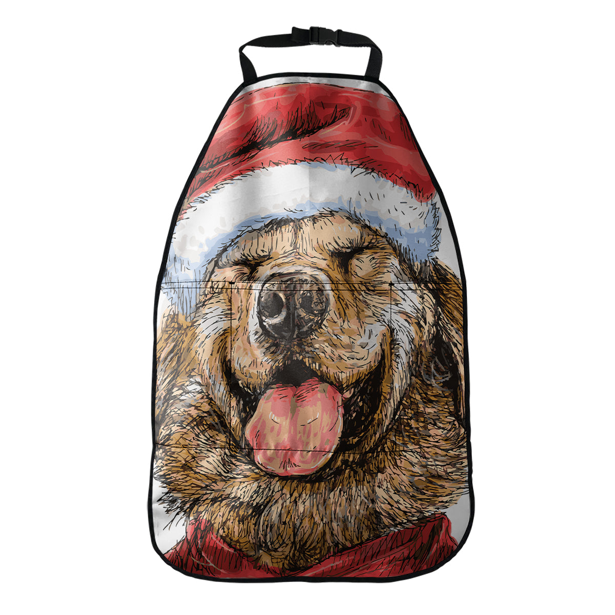 Santa Labrador Retriever Print Car Seat Organizers