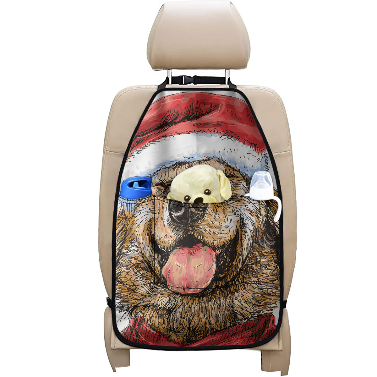Santa Labrador Retriever Print Car Seat Organizers