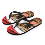 Santa Labrador Retriever Print Flip Flops