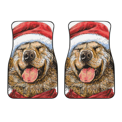 Santa Labrador Retriever Print Front Car Floor Mats
