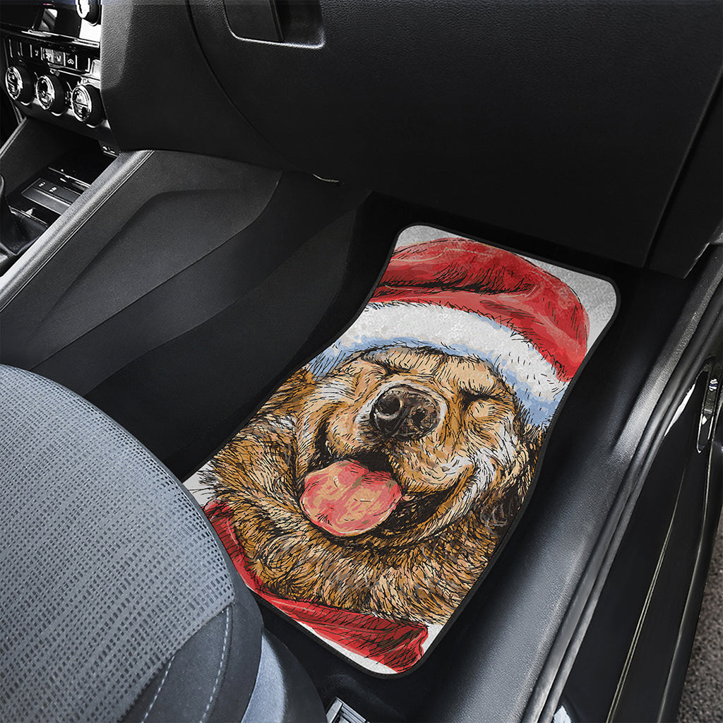 Santa Labrador Retriever Print Front Car Floor Mats