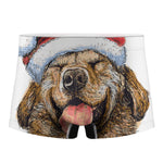 Santa Labrador Retriever Print Men's Boxer Briefs