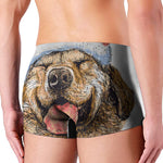 Santa Labrador Retriever Print Men's Boxer Briefs