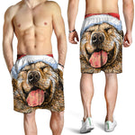 Santa Labrador Retriever Print Men's Shorts