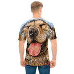 Santa Labrador Retriever Print Men's T-Shirt
