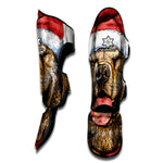 Santa Labrador Retriever Print Muay Thai Shin Guard