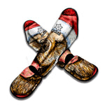 Santa Labrador Retriever Print Muay Thai Shin Guard