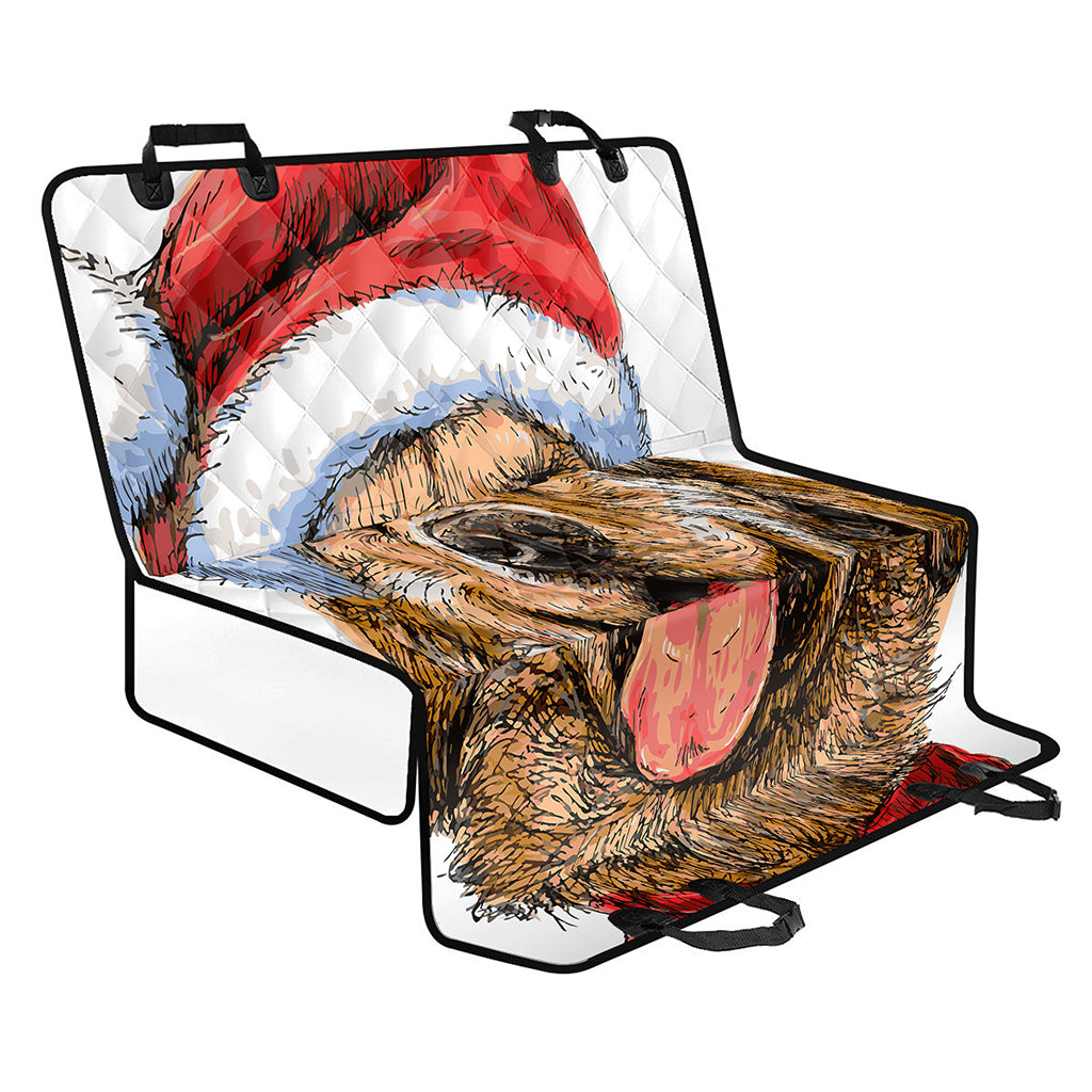 Santa Labrador Retriever Print Pet Car Back Seat Cover