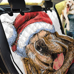 Santa Labrador Retriever Print Pet Car Back Seat Cover