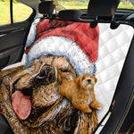 Santa Labrador Retriever Print Pet Car Back Seat Cover