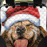 Santa Labrador Retriever Print Pet Car Back Seat Cover