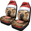 Santa Labrador Retriever Print Universal Fit Car Seat Covers