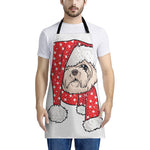 Santa Shih Tzu Print Apron